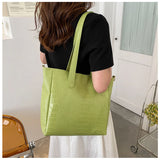 Crocodile Pattern Large Shoulder Bag for Women - Shopping & Travel Tote