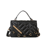 Texture Square Handbags For Female Chain Shoulder Bags