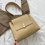 Textured Large Capacity Women Shoulder Bags Chain Tote Crossbody Bags