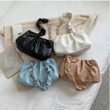 Cloud Crossbody Shoulder Bag Retro Fold Pleated Handle