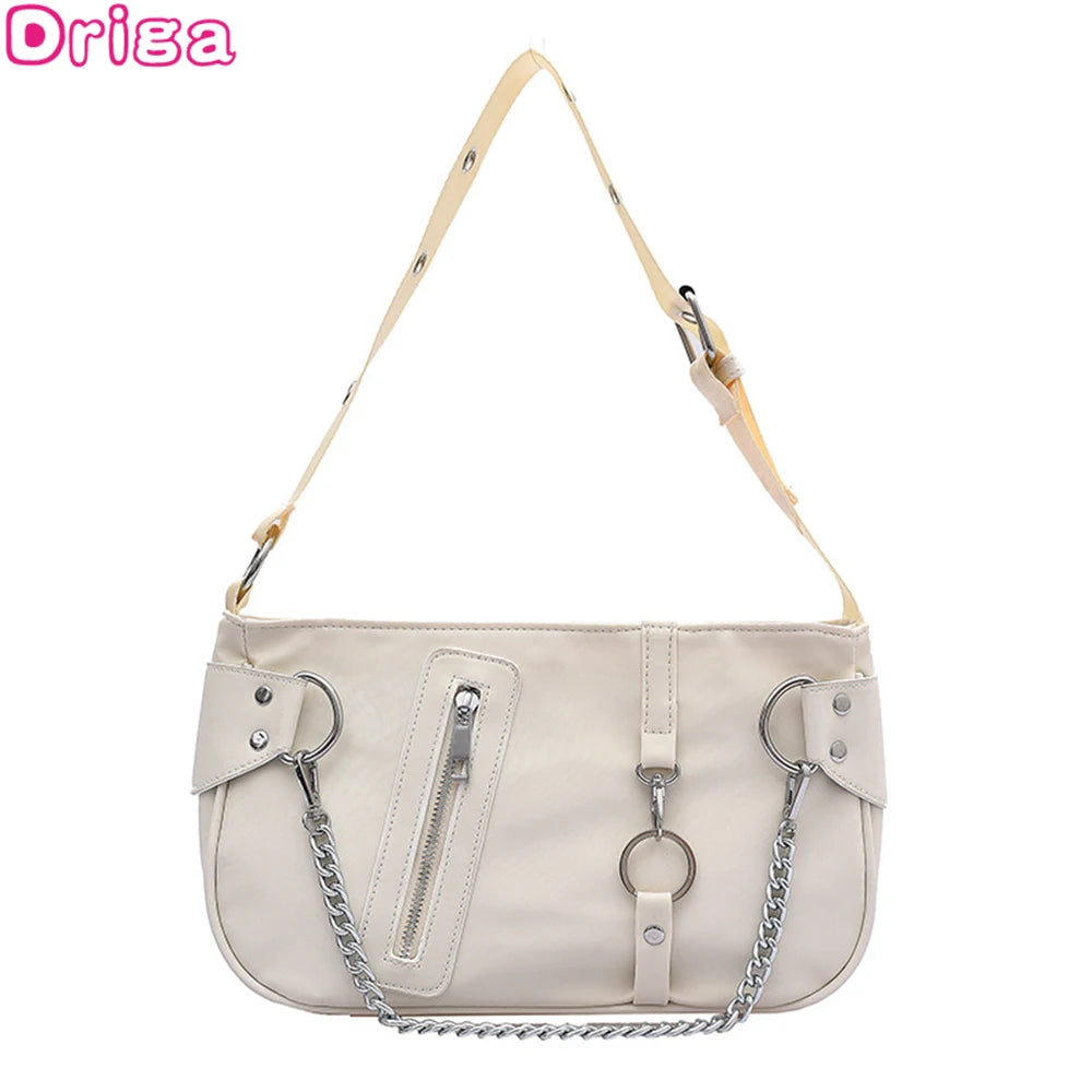 Vintage Women's Chain Handbag Square Bag Purse