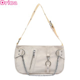 Vintage Women's Chain Handbag Square Bag Purse