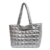 Winter Texture Handbags For Women Cotton Garment Tote Shoulder Bags