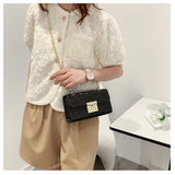 Crocodile Pattern Shoulder Bag Sweet Chain Crossbody Armpit Bag