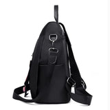 Women Backpack Oxford Bag Cat Pendant Travel Backpack