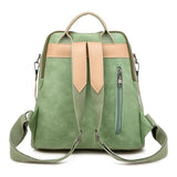 Women Leather Backpack Multifunction Travel Bags for Girls