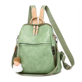 Women Leather Backpack Multifunction Travel Bags for Girls