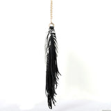 Banma Pattern Tassel Shoulder Bag Crossbody Clutch Chain Bag