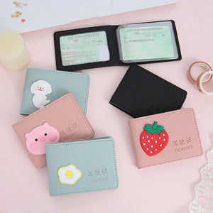 Driver's Cover PU Leather Case Holder for Driving Documents Unisex ID Bag