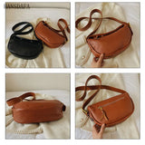 Wide Shoulder Strap Leather Shoulder Bag for Women