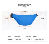 Drop Waist Bag Female Belt Waterproof Chest Handbag Unisex Fanny Pack