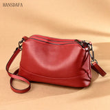 Women Leather Handbags Shoulder Bags Cowhide Messenger Bag