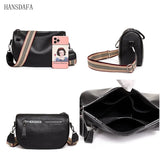 Women Leather Tote Bag High Cowhide Handbag Female Messenger