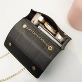 Tassel Bag PU Leather Shoulder Crossbody Handbag