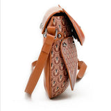 3D Owl Phone Shoulder Bag Women PU Leather Messenger Bag