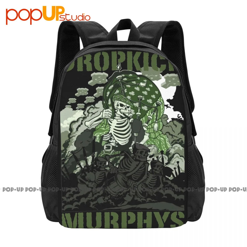 Dropkick Murphy S Invasion Backpack Large Capacity Schoolbag
