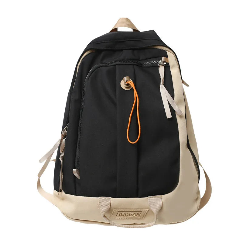 Female Contrast Outdoor Backpack for College Students