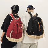 Female Contrast Outdoor Backpack for College Students
