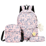 3pcs Printing School Bags Kids Backpack for Girls Student Mochila Sac