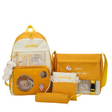 4pcs Set School Backpacks for Girls and Boys