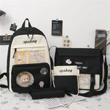 4pcs Set School Backpacks for Girls and Boys