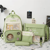 4pcs Set School Backpacks for Girls and Boys