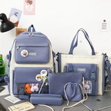 4pcs set school bags for girls and boys