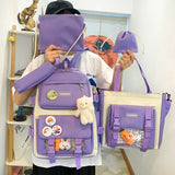 4pcs set school bags for girls and boys