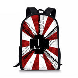 Music Rock Print Backpack School Supplies Laptop Rucksack Mochila