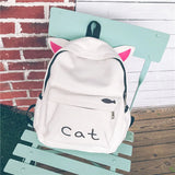Canvas Backpacks Student Large Female Travel Backpack