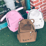 Canvas Backpacks Student Large Female Travel Backpack