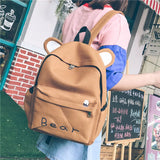 Canvas Backpacks Student Large Female Travel Backpack