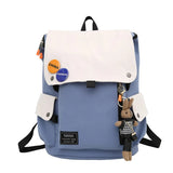 Large Capacity Backpack Contrast College Students Personality Schoolbag Women