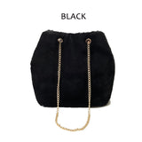 Plush Fur Bucket Bag Crossbody Shoulder Bag