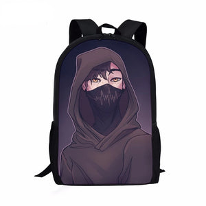 Tokyo Ghoul Kids Backpack, 16 Inch School Bag for Boys