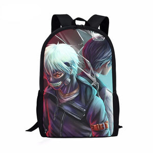 Tokyo Ghoul Kids Backpack, 16 Inch School Bag for Boys