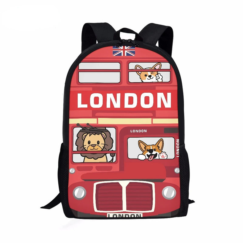 London Kids School Bus Backpack