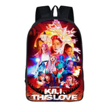 Pink Teenagers Girls Backpack Travel Backbag Headphone Port