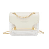 Women Small Clear Shoulder Bag Transparent Messenger Bag