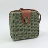 Hand-woven Straw Bag Women Small Shoulder Boho Beach Bag Crossbody Travel