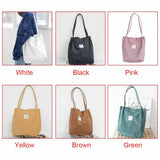 High Capacity Corduroy Tote Bag for Women