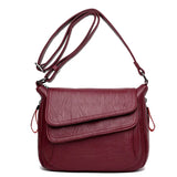 Women Leather Messenger Bag Summer Shoulder Purse