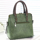 Vintage Leather Ladies HandBags Women Messenger Bags Totes Tassel Crossbody