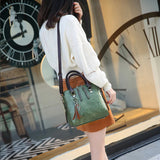 Vintage Leather Ladies HandBags Women Messenger Bags Totes Tassel Crossbody
