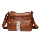 Women's Large Capacity Soft Leather Messenger Bag