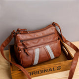 Women's Large Capacity Soft Leather Messenger Bag