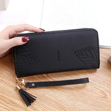 Women's Zipper Wallet Long Wrist Bag Large Capacity Mobile Phone Bag