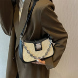 Checkerboard Chain Women's Shoulder Bag