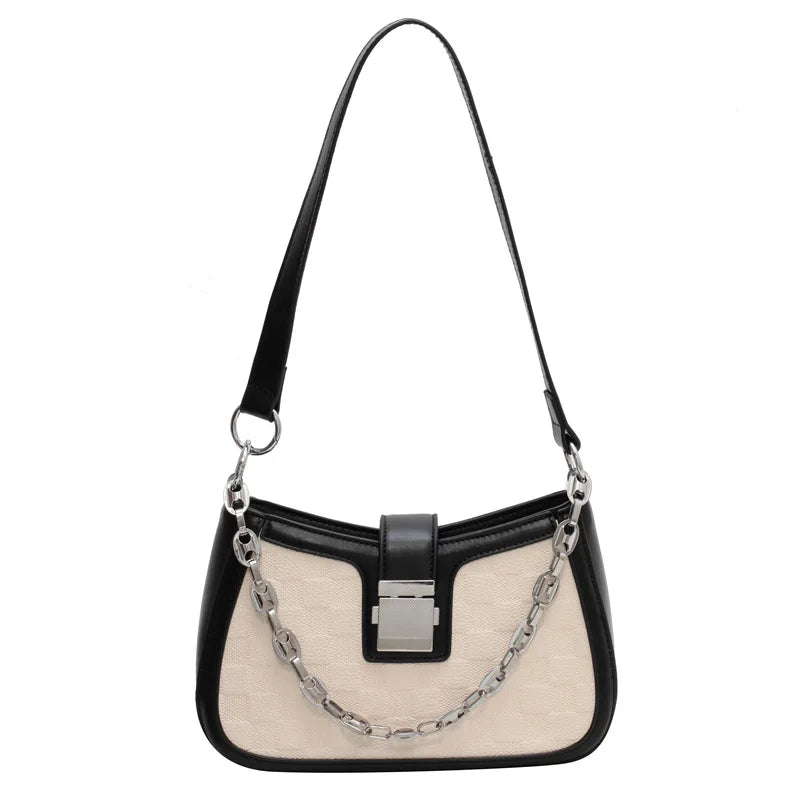 Checkerboard Chain Women's Shoulder Bag