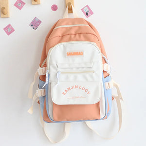 Girls School Backpack College Students Large Capacity Bag